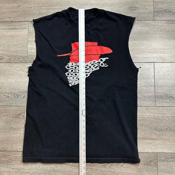 Rare Django Unchained Movie Promo T-Shirt Size L Black Tarantino cut sleeves - Picture 5 of 5